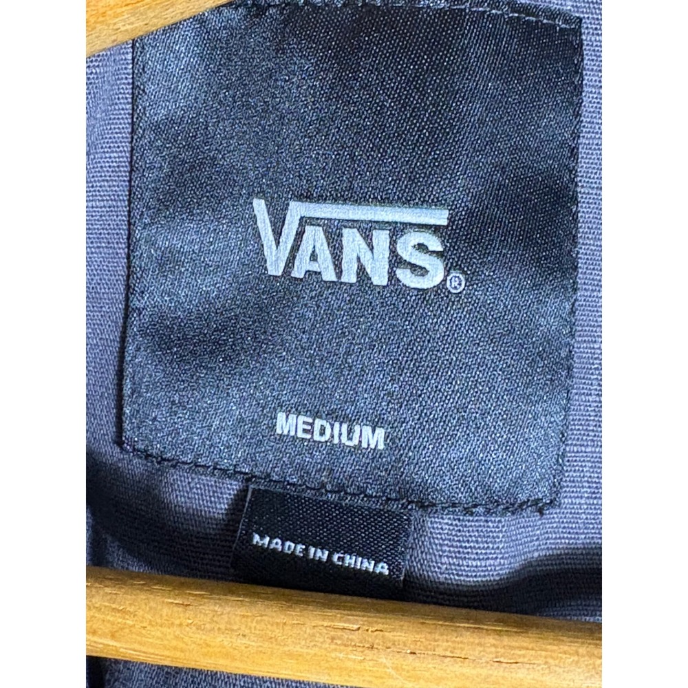 Vans Off The Wall Ripstop Field Jacket Mens Medium Grey Invisible Stowaway Hood - Picture 8 of 15